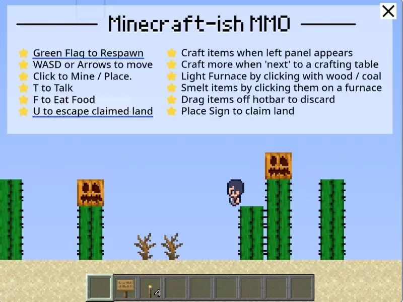 Scratch联机游戏《我的世界》